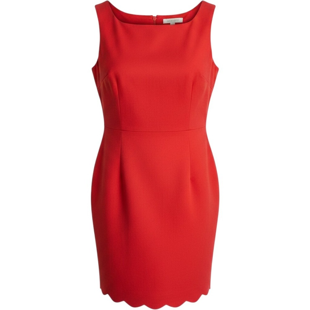 Kate Spade X Target Scalloped Mini Sleeveless‎ Shift Dress Size XS Orange Summer